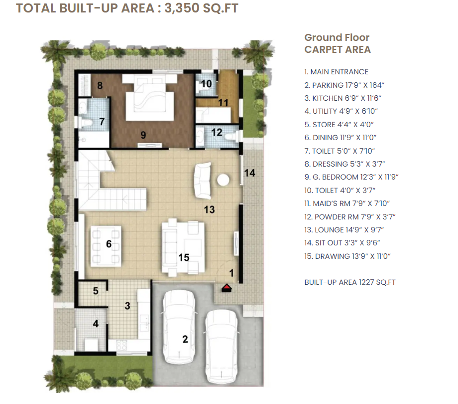 Asian RSR Villas Floor plan